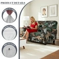 thumbnail image 6 of Jiueut Hunting Camo Print Recliner Covers, Dustproof Loveseat Chair Covers 6 Pieces Recliner Sofa Slipcover Fit for Most Loveseats Couch, 6 of 7