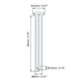 thumbnail image 2 of Single Hole Clevis Pins -8mm x 80mm Flat Head Zinc-Plating Solid Steel Link Hinge Pin 8Pcs, 2 of 5
