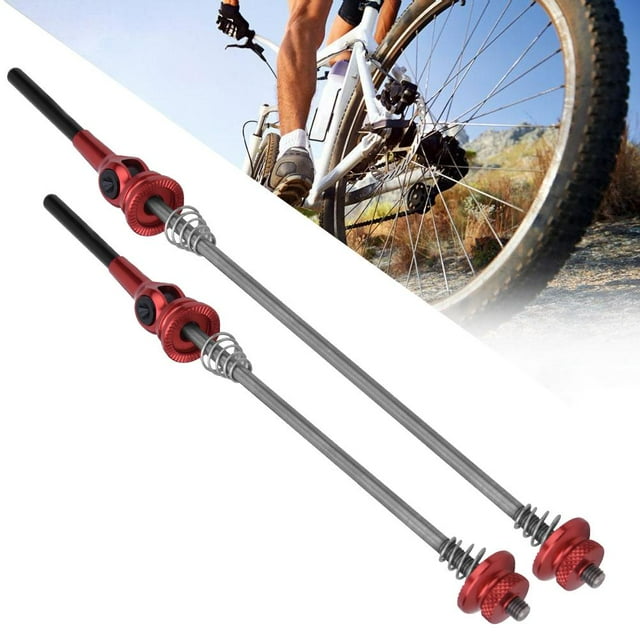 Keenso A Pair 6061 Aluminium Alloy TC4T Titanium Alloy Bike Quick Release Lever Front Rear Wheel Skewer Set,Bicycle Quick Release Lever Skewer,Bicycle Quick Release Skewer
