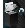 thumbnail image 7 of TABU Chest Freezer, 4.0 Cu ft Deep Freezer with Adjustable Temperature,Removable Storage Basket,Top Open Door (Black), 7 of 7