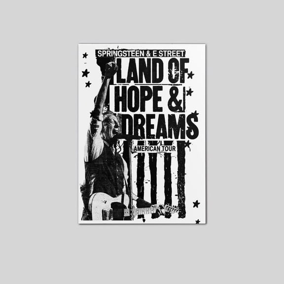 Bruce Springsteen Poster Music Tour 2026 Wall Art Trendy Size 24''x36'' Goldengate