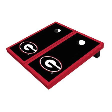 Skip's Garage Georgia Red Solid Wood Cornhole Board Set