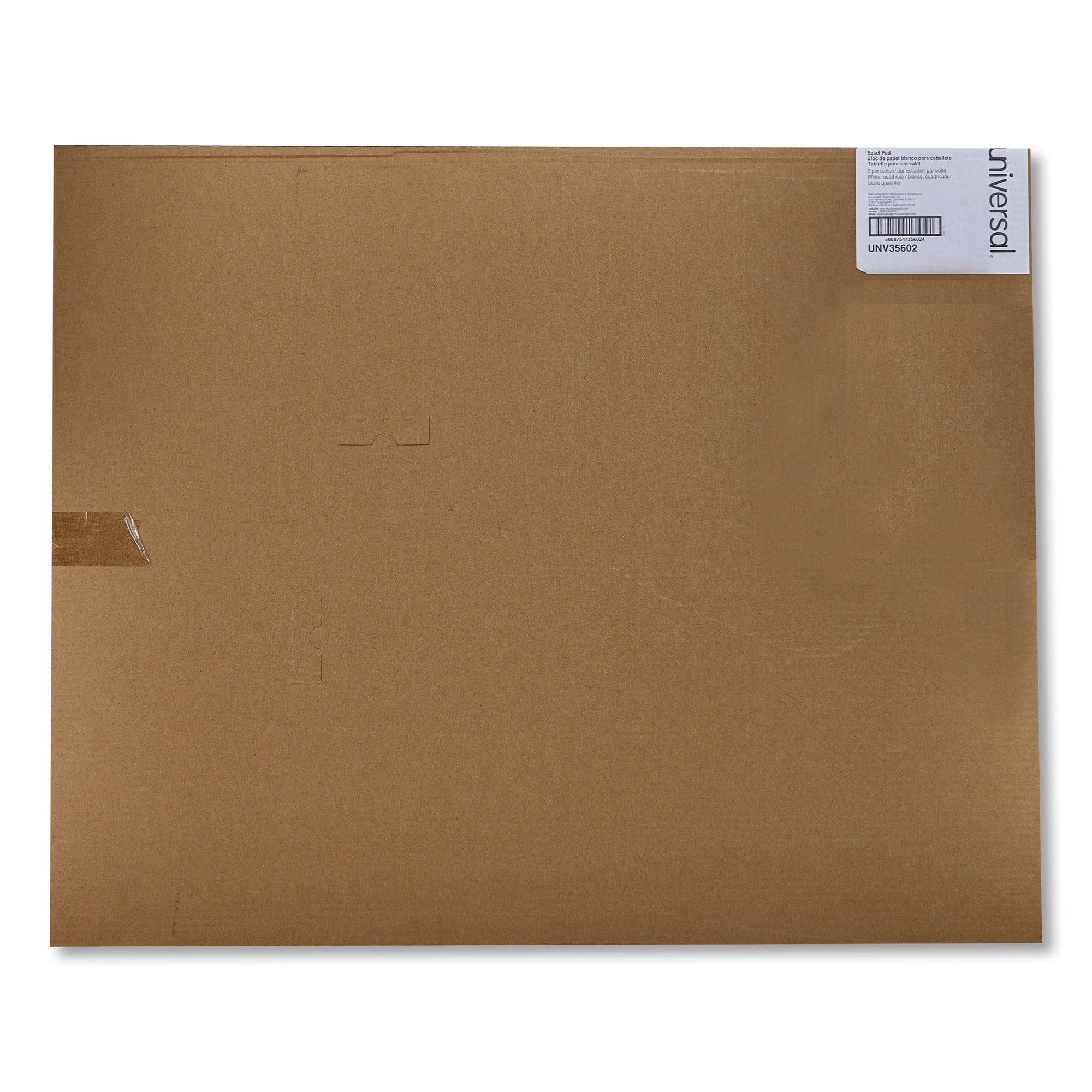 Universal Easel Pads/Flip Charts, 27 x 34, White, 50 Sheets, 2/Carton -UNV35602