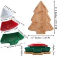 11.6 Inches Big Colorful Snack Appetizer Trays Set, Tree Dessert