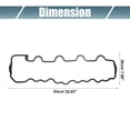 thumbnail image 3 of Unique Bargains No.1130160221 Valve Cover Gasket for Mercedes-Benz G 55 AMG® 2003-2011, 3 of 7