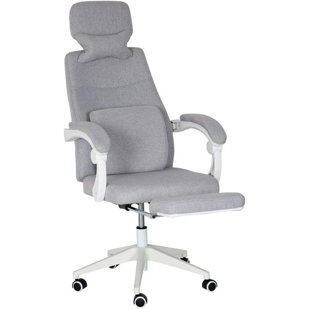 Erommy Ergonomic Office Chair, High Back Adjustable with Footrest and  Headrest Desk Chairs with Flip Up Armrests and Lumbar Support Computer  Chair for 