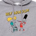 thumbnail image 2 of Hey Arnold! - Best Buds - Men's Pullover Hooded Fleece Sweatshirt, 2 of 5