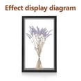 thumbnail image 2 of OUNONA Dried Flower Display Box Floating Photo Frame Black Solid Wood Adults 1Pack, 2 of 7