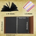 thumbnail image 2 of Botattraeck Photo Album Scrapbook 30 Sheets/60 Pages Premium Black Paper Memory Book Vintage DIY Leather Cover Photo Book for Kids Graduation Wedding Anniversary Birthday Gifts, 2 of 8