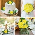 thumbnail image 4 of FlowGircnty Artificial Flower Yellow Rose 25pcs Real Looking Fake Roses w/Stem for DIY Wedding Bouquets Centerpieces Arrangements Party Baby Shower Home Decorations, 4 of 4