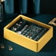 thumbnail image 2 of Caja de almacenamiento de joyería portátil con compartimentos, organizador de pantalla funciones grande de doble capa para reloj, organizador de jinwen Caja de almacenamiento de joyas, 2 of 8