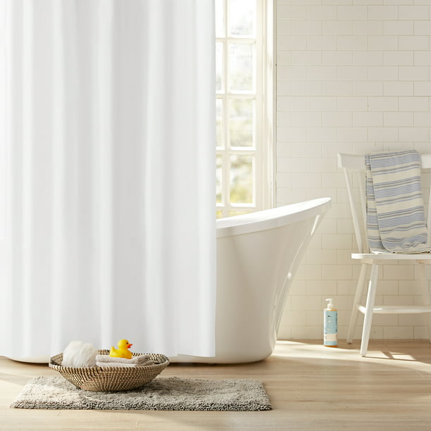 Clorox Peva Heavyweight White Shower, What Material Are Shower Curtain Liners Made Of Parchment Paper