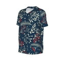 thumbnail image 6 of Fotbe Merry Christmas Baseball Jersey Shirt for Men and Women, Casual Short Sleeves Button Down T-Shirt-Large, 6 of 9