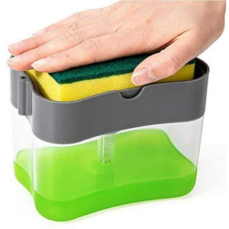 Leakproof 2-in-1 Soap Dispenser Sponge Holder for Kitchen – Aukow
