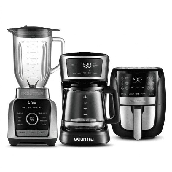 Combo Freidora de Aire + Cafetera Gourmia + Freidora