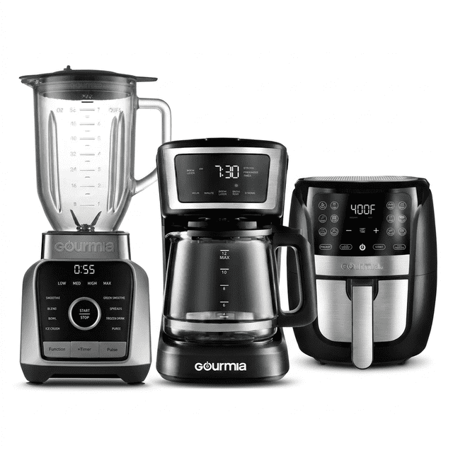 Combo Freidora de Aire + Cafetera Gourmia + Freidora