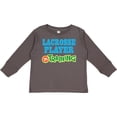 thumbnail image 3 of Inktastic Lacrosse Player in training Boys or Girls Long Sleeve Toddler T-Shirt, 3 of 5