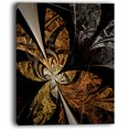 thumbnail image 2 of Symmetrical Brown Fractal Flower - Floral Canvas Art Print, 2 of 3