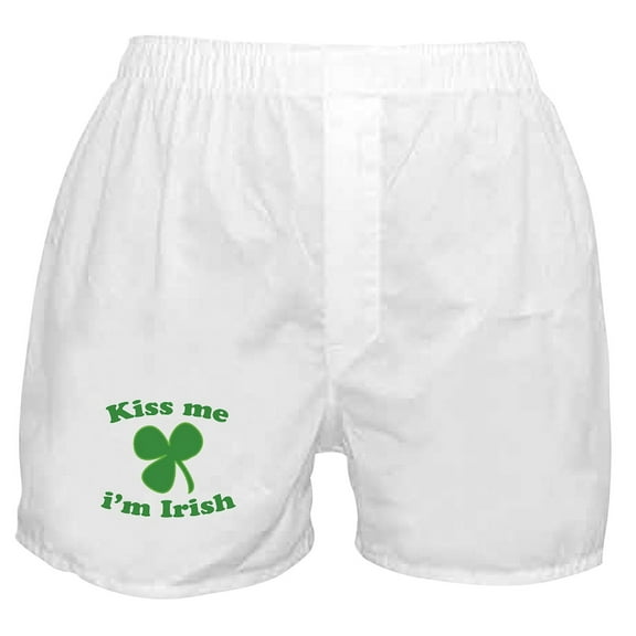 CafePress - Kiss Me Im Irish St Patricks Day Boxer Shorts - Men's Novelty Boxer Shorts