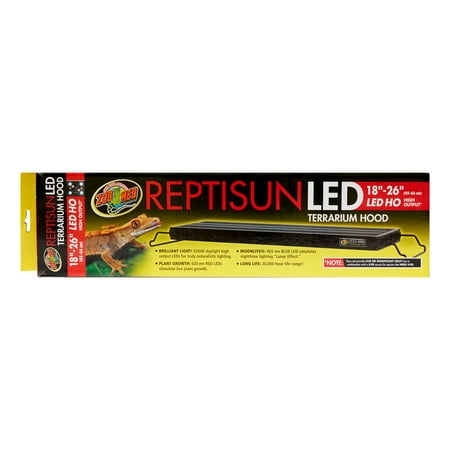 Bearded Dragon Terrarium - Zoo Med ReptiSun LED Terrarium Hood, 18