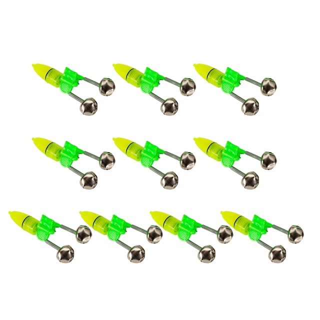 Naiovety 10 piezas de alarma de mordedura de pesca, luces nocturnas prácticas, Sensor de movimiento para caña Pescar Tipo 4 Naiovety OD019653-04