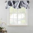 thumbnail image 2 of Tie Up Valances for Windows, Modern Sea Waves Adjustable Valance Curtains Window Treatment for Living Room, Grey White Texture Abstract Texture Rod Pocket Kitchen Curtains & Drapes 54x18 Inch, 2 of 9