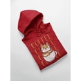 thumbnail image 3 of Cute Cat And Coffee Women Hoodie, Female Small, 3 of 4