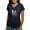Navy, variant on - Alpha Sigma Phi Phoenix Black T Shirt - Women's V-Neck Dark T-Shirt