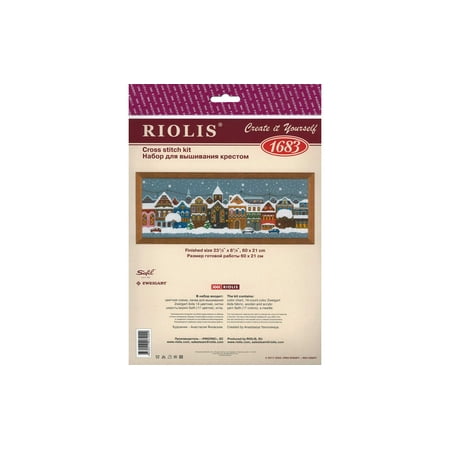 UPC: 4630015064009 | Riolis Cross Stitch Kit Christmas City