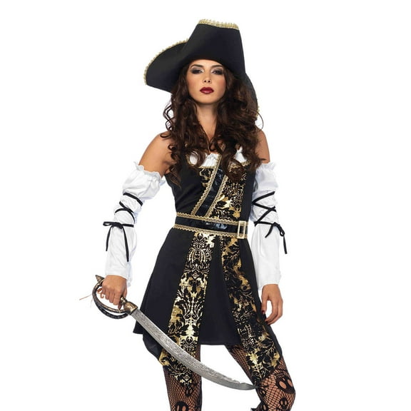 Leg Avenue Women's Black Sea Pirate Costume