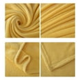 thumbnail image 5 of WHAMVOX Warm Blanket in Bright Yellow Flannel Material Super Comfy and for Keeping Warm 70x100cm, 5 of 5