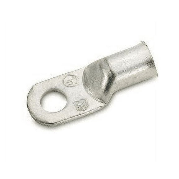 Crimp Supply 6 AWG Tinned Seamless Marine Lugs, 1/2" Post, 5 Pack