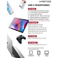 thumbnail image 4 of Auriculares USB C para iPad Pro iPhone 16 15 Pro HiFi estéreo USB-C con cable con micrófono control de volumen tipo C para Samsung S24 S23 Ultra S22 S21 Note20, Pixel 9 8 7 6 6a 5, OnePlus9, 4 of 17