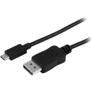 StarTech.com USB-C to DisplayPort Adapter Cable - USB Type-C to DisplayPort Converter for MacBook ChromeBook Pixel - 1m - USB C - 4K 60Hz - DisplayPort/USB for Audio/Video Device, Monitor,