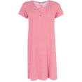 thumbnail image 1 of Elegant Emily  Plus Sized Striped Henley Nightgown (Women's Plus Size), 1 of 2