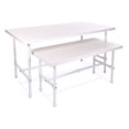 thumbnail image 3 of Econoco PSNTSWH 44 x 20 x 22.5 in. Pipeline Nesting Table Frames Only, 3 of 3