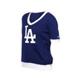 thumbnail image 4 of Women's-New Era  Royal Los Angeles Dodgers Game Day Rhinestone V-Neck T-Shirt, 4 of 6
