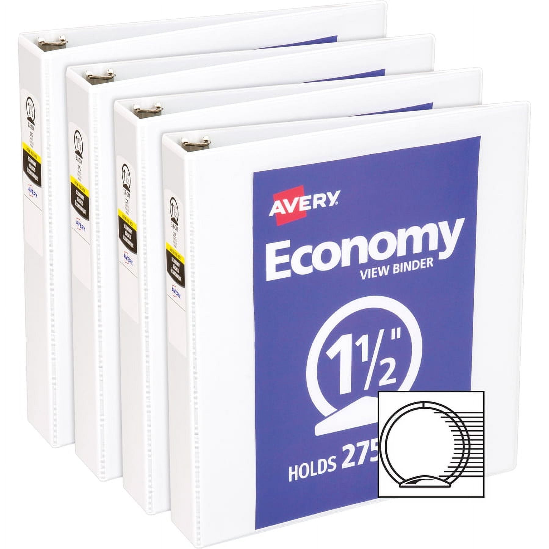 Avery G Economy View Binder 275 Sheet Capacity