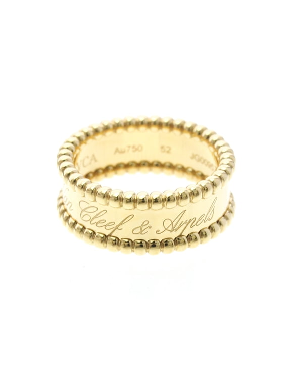 Pre-Owned Van Cleef & Arpels Perle Signature Ring Yellow Gold (18K) Fashion No Stone Band Ring...