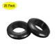 thumbnail image 1 of Uxcell Anillo de Junta de Alambre de 16 mm Grommets de Caucho Negro Paquete de 20, 1 of 5