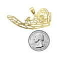 thumbnail image 3 of 14K Gold Cut-Out 52 MM Airboat Pendant, 3 of 5