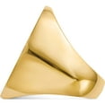 thumbnail image 3 of 14K Yellow Gold 26.5X19.0mm Closed Back Men's Signet Ring (Size 10) Made In United States rs111, 3 of 5
