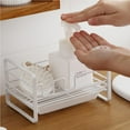 thumbnail image 3 of facefd Metal Sponge Drain Storage Rack Kitchen Sink Cleaning Rag Storage Shelf Holder Kitchen Accessory, 3 of 6