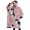 Border Collie Dogs, variant on Oversized Wearable Blanket Hoodie,Border Collie Dogs with Pioneer Flower Sherpa Blanket Hoodie with Super Pockets,Super Warm Fuzzy Pullover for Women & Men
