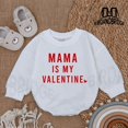 thumbnail image 6 of Mama's Valentine Baby Outfit - Sweatshirt Bubble Romper - Baby Boy Clothes - Valentine For Baby- Baby Romper - Baby bodysuit- Newborn Outfit, 6 of 9