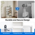 thumbnail image 4 of EDX 4 Tier Bookcase Storage, 42 Inch Large Tall Floor Standing Open Bookshelf for Home Office, Living Room, and Bedroom, White, 4 of 6