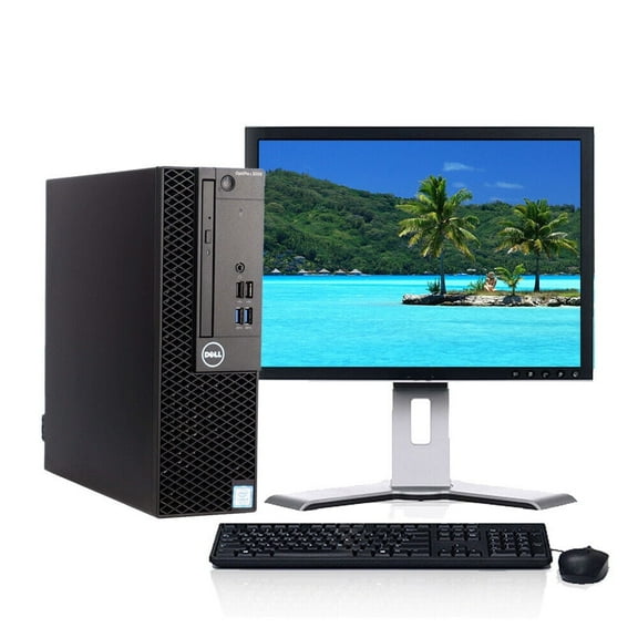 Restored Dell OptiPlex Desktop Computer Intel i5 7th gen Processor 16GB Memory 1TB Hard Drive WiFi DVD Windows 10 with a 19" LCD Monitor PC (Refurbished)