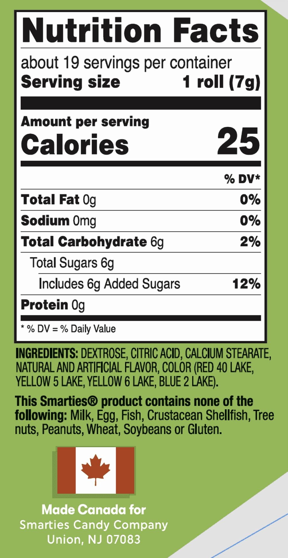 SMARTIES X-TREME SOUR 5 OZ BAG 0, Case Pack of 12