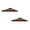 A514 Coffee 118.1x118.1" 2Pack, variant on 2Pcs Replacement Cover For Protective Shield Outdoor Shelter Tarp Replacement Top Layer With Design Easy Fit And Material For Enhanced Coverage Protective Cover 118.1x118.1"