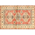 thumbnail image 1 of Ahgly Company Indoor Rectangle Traditional Orange Geometric Area Rugs, 7' x 10', 1 of 6